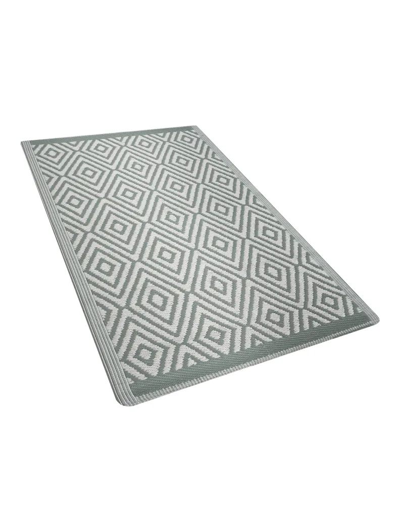 Tappeto da esterno verde distinto 90 x 150 cm SIKAR con Certificazione di Qualità