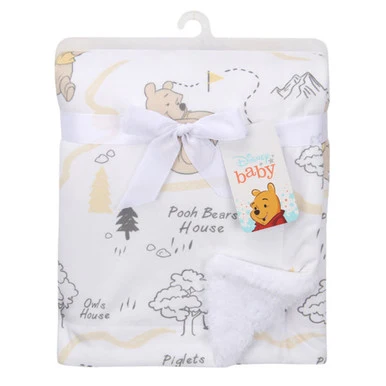Tappeto per Portico Lambs & Ivy Pooh Minky/Sherpa Blanket
