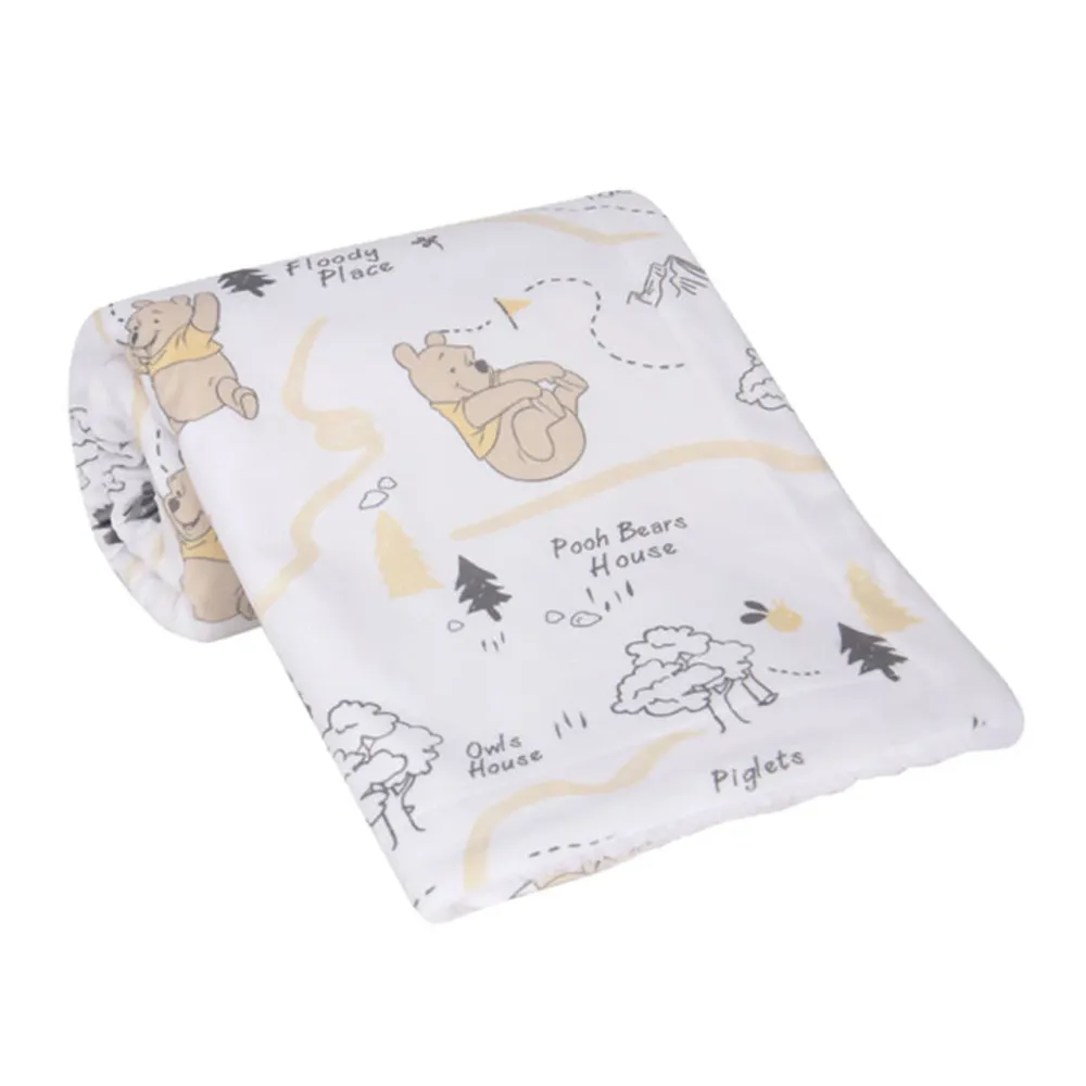 Tappeto per Portico Lambs & Ivy Pooh Minky/Sherpa Blanket