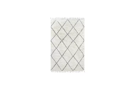 Larra Tappeto berbero lana bianca e nera HK Living - 300cm
