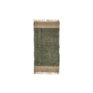 Tappeto di juta verde e chiaro 140x70 cm Trap House Doctor - 140cm