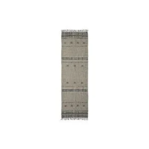 Tappeto lana beige e nero 300x90 cm Cros House Doctor - 300cm