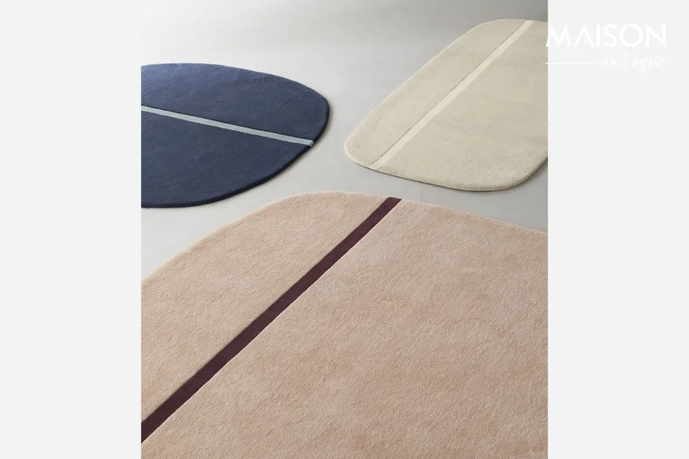 Tappeto lana blu 175x240 Oona Normann Copenhagen - 240cm