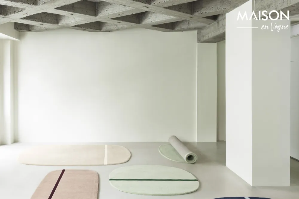 Tappeto lana blu 175x240 Oona Normann Copenhagen - 240cm