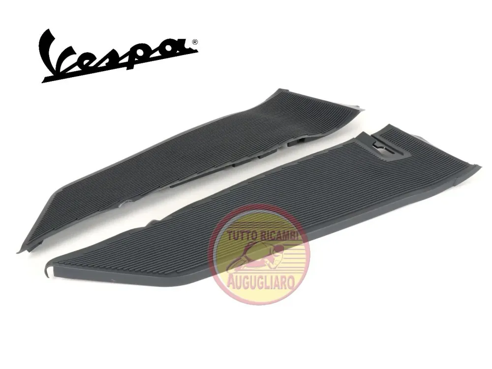 Coppia tappeti pedana grigi gomma Vespa PK XL RUSH N FL