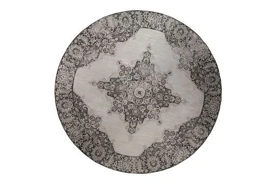 Tappeto 200x200 cm tessuto Coventry nero Zuiver - 200cm