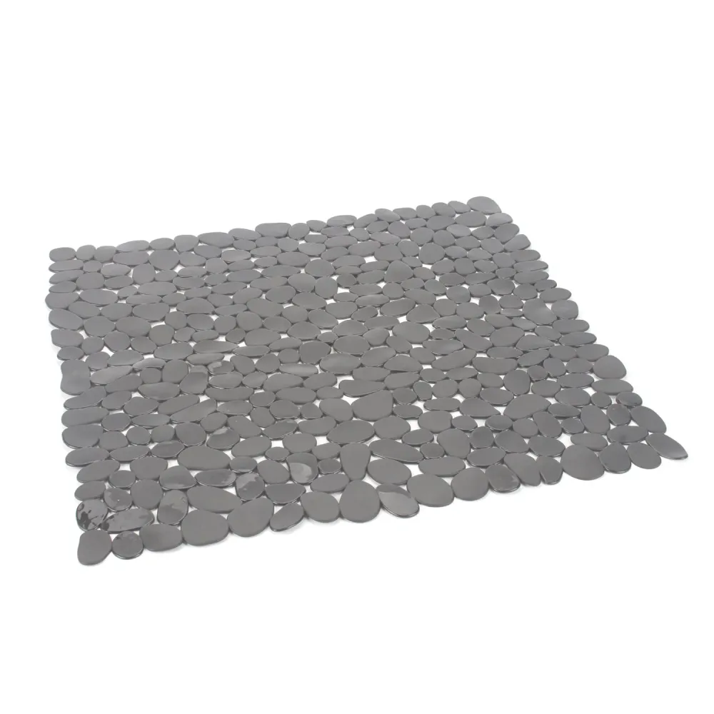 Tappeto antiscivolo doccia, dimensioni 54x54 modello River Gedy - Finitura Grigia