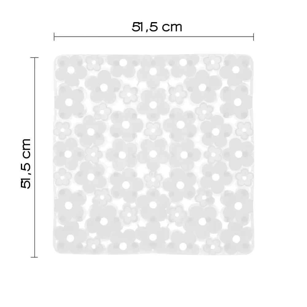 Tappeto antiscivolo doccia Misure 53x53 PVC Collezione Margherita Gedy - Finitura Trasparente