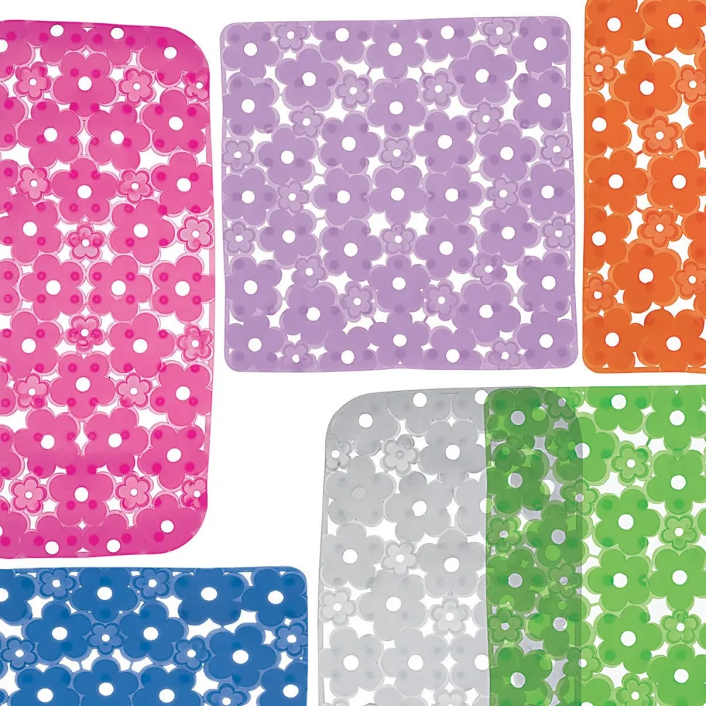 Tappeto antiscivolo doccia Misure 53x53 PVC Collezione Margherita Gedy - Finitura Trasparente
