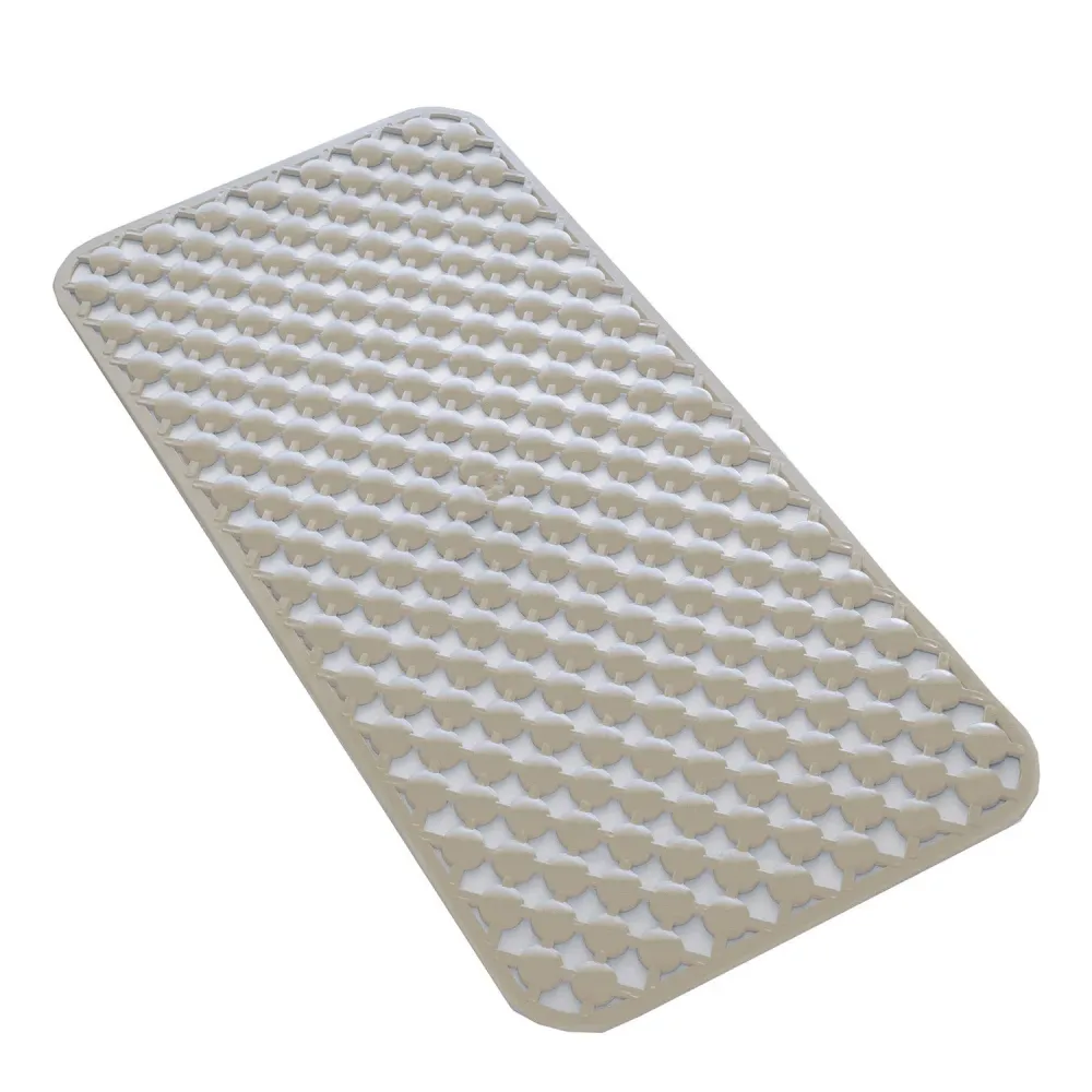 Tappeto antiscivolo vasca Dimensioni 36x71 gomma modello Geo Gedy - Finitura Beige