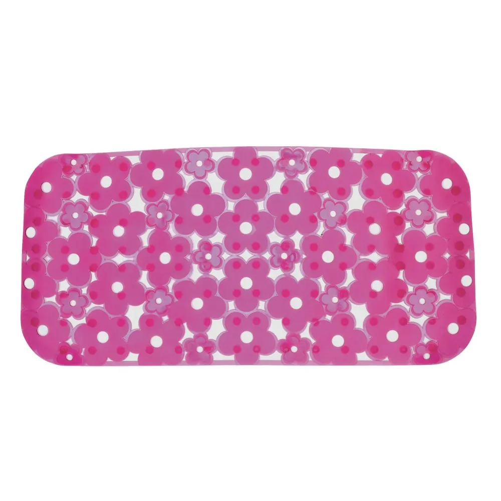 Tappeto antiscivolo vasca Dimensioni 73x35 realizzato PVC modello Margherita Gedy - Finitura Fucsia