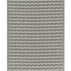 Accessorio da Barbecue Tappeto da esterno grigio con motivo geometrico 120 x 180 cm TUMKUR