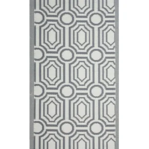 Inossidabile Premium Tappeto da esterno grigio cupo 90 x 180 cm BIDAR