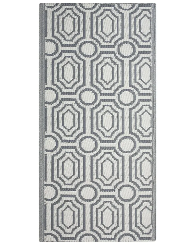 Inossidabile Premium Tappeto da esterno grigio cupo 90 x 180 cm BIDAR