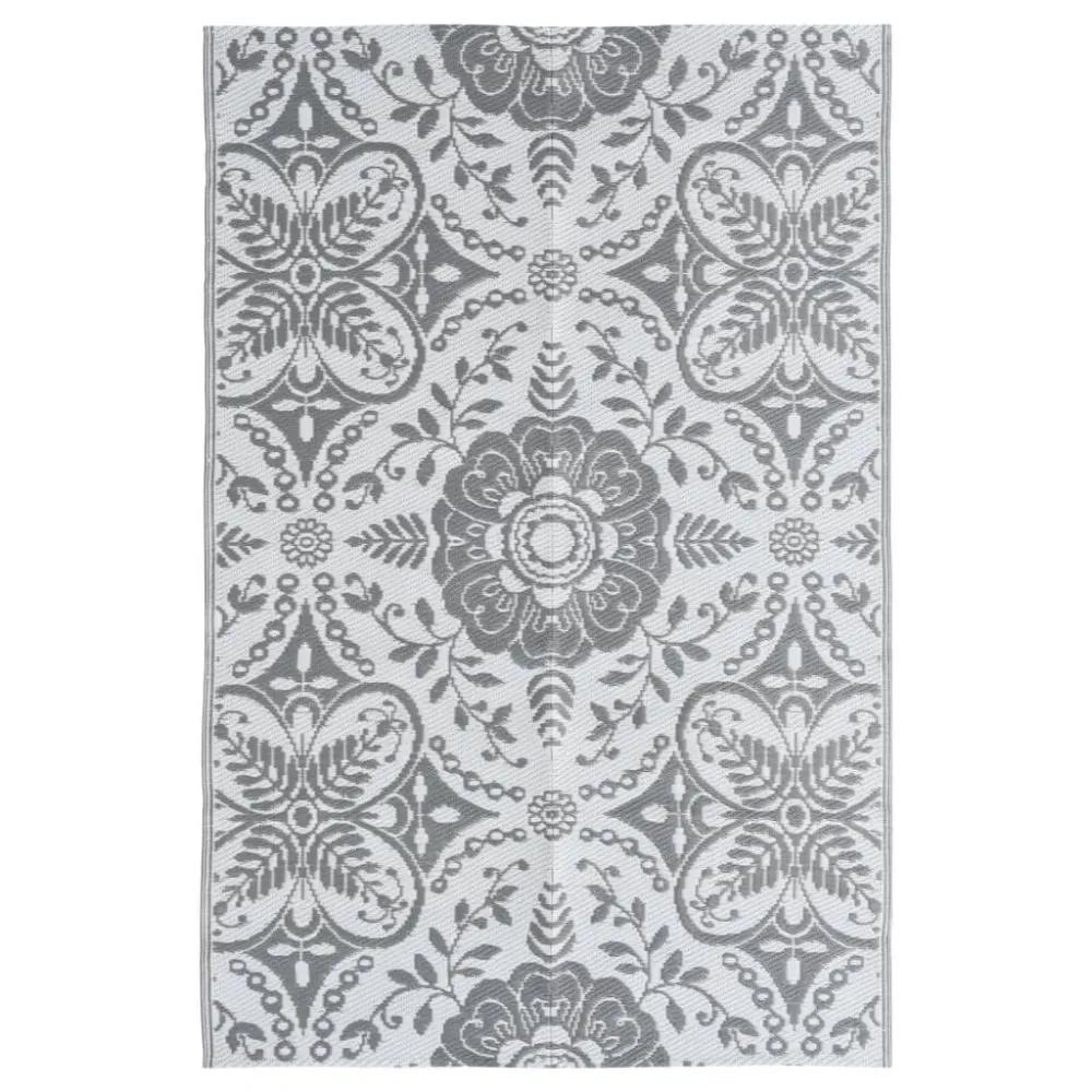 Tappeto da Esterni ARAKIL Grigio Trasparente 120x180 cm PP