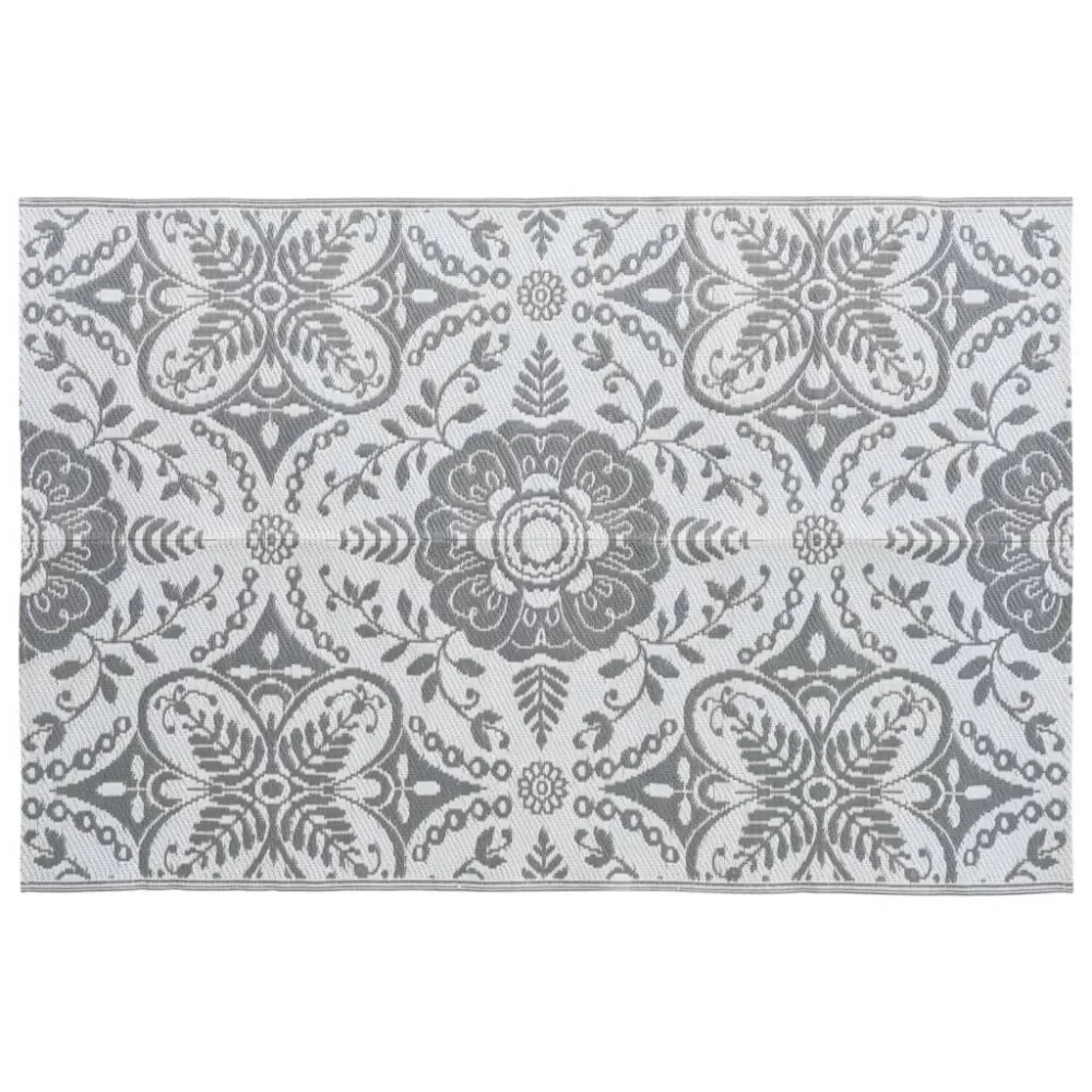 Tappeto da Esterni ARAKIL Grigio Trasparente 120x180 cm PP