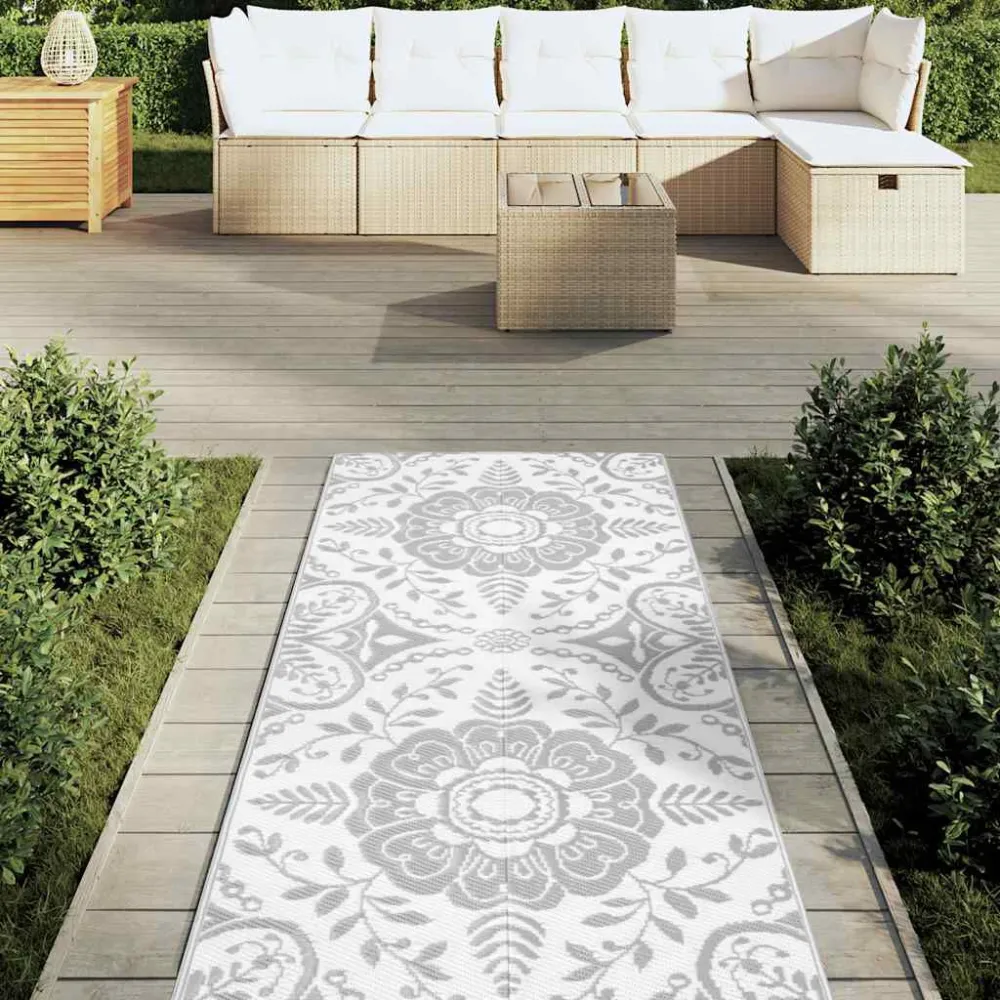 Tappeto da Esterno ARAKIL Grigio Evidente 80x250 cm PP