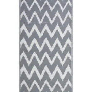 Tappeto da esterno grigio 90 x 180 cm SIRSA | 5 Pezzi |