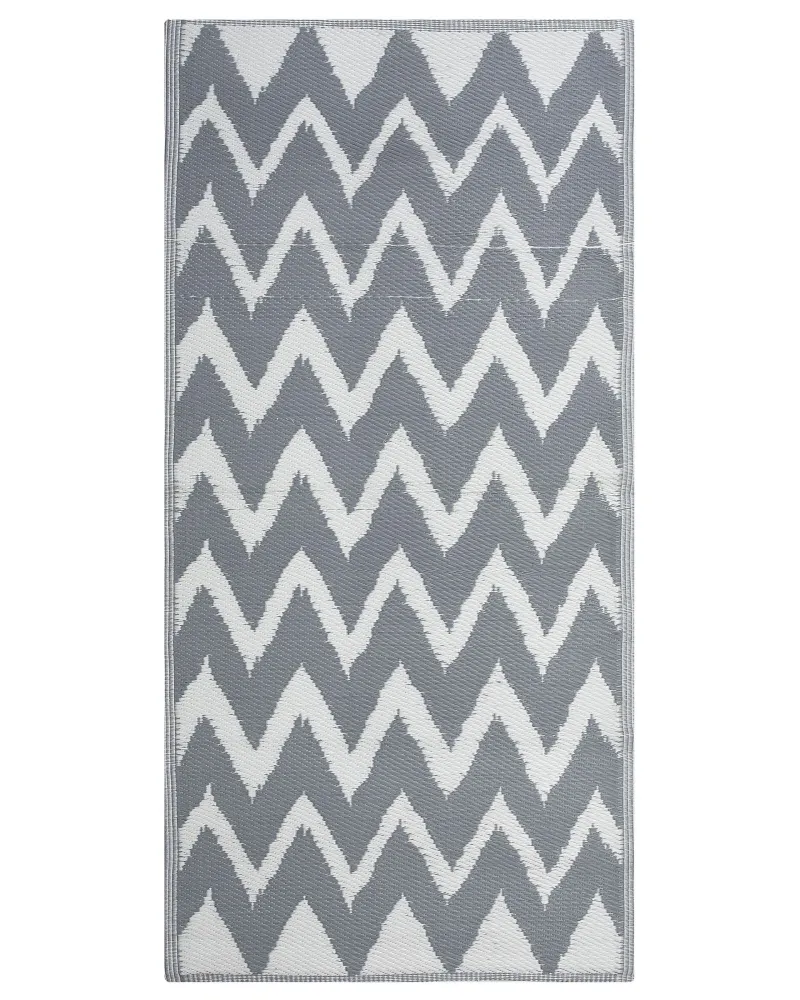 Tappeto da esterno grigio 90 x 180 cm SIRSA | 5 Pezzi |