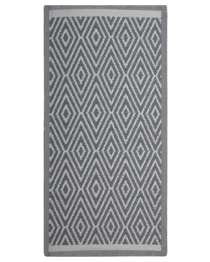 Tappeto da esterno grigio limpido 90 x 150 cm SIKAR