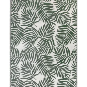 Tappeto da esterno verde ombroso e grigio 180 x 270 cm KOTA per Cottura all'Aperto