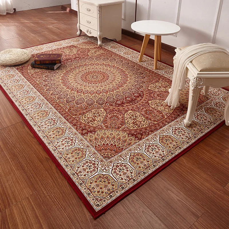 Tappeto retrò multicolore Tappeto con area stampata fiori polipropilene Tappeto per interni lavabile lavatrice adatto agli...