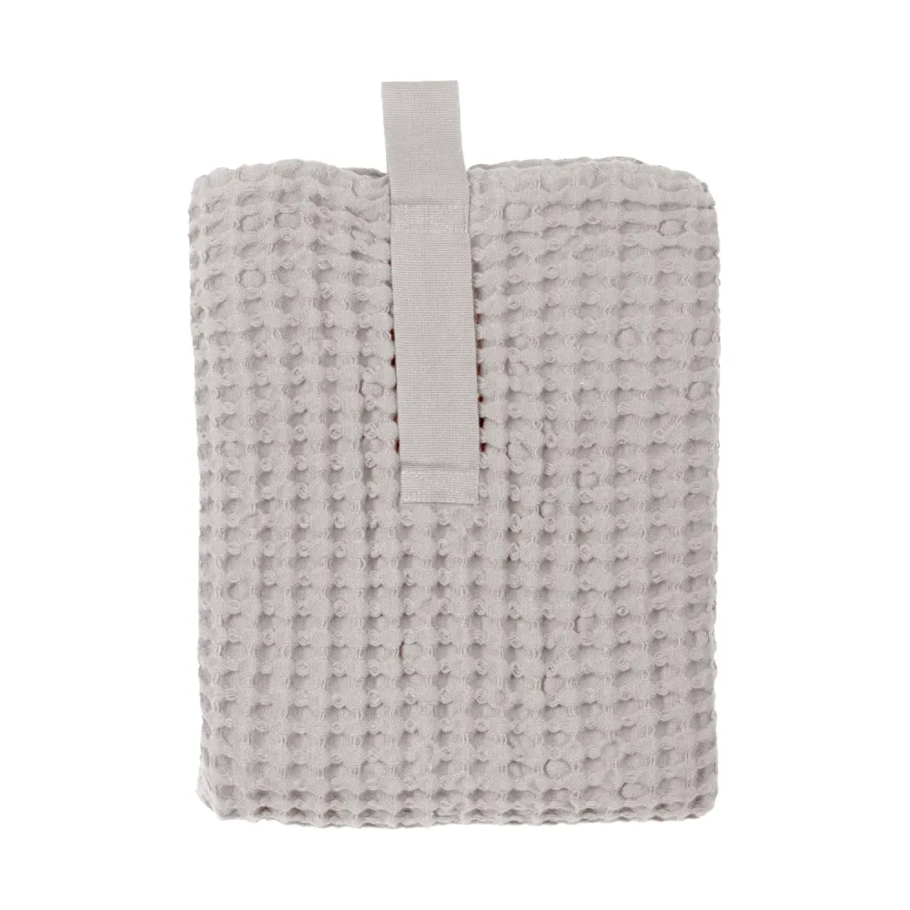 Tappetino da bagno Big Waffle 80x55 cm cotone biologico lavanda polveroso