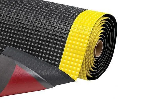 DENIOS tappeto antifatica ST 6.9 PVC nero/giallo 60 x 91 cm 247-753