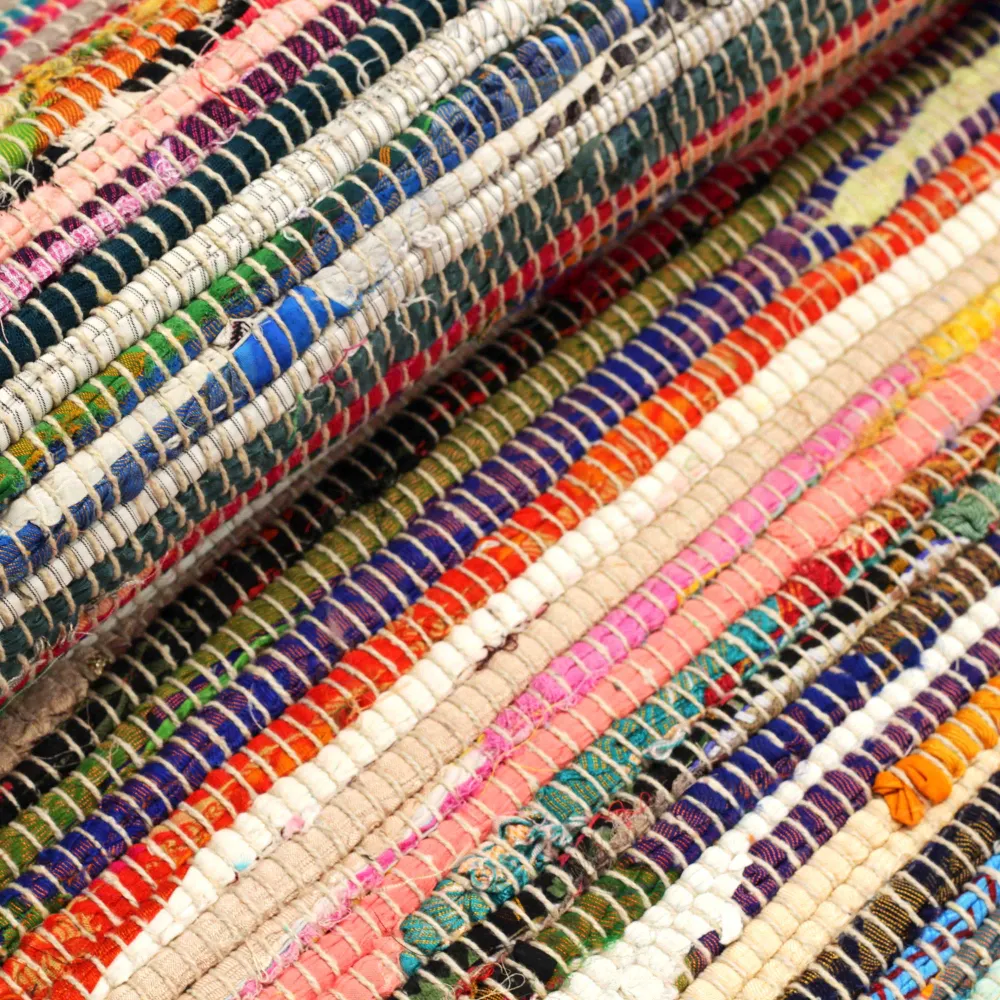 Tappeto Rag Area 150x200 cm Colori Casuali