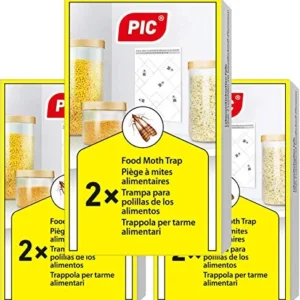 PIC Trappola Anti Tarme del Cibo - Confezione da 3 buste con due trappole =...