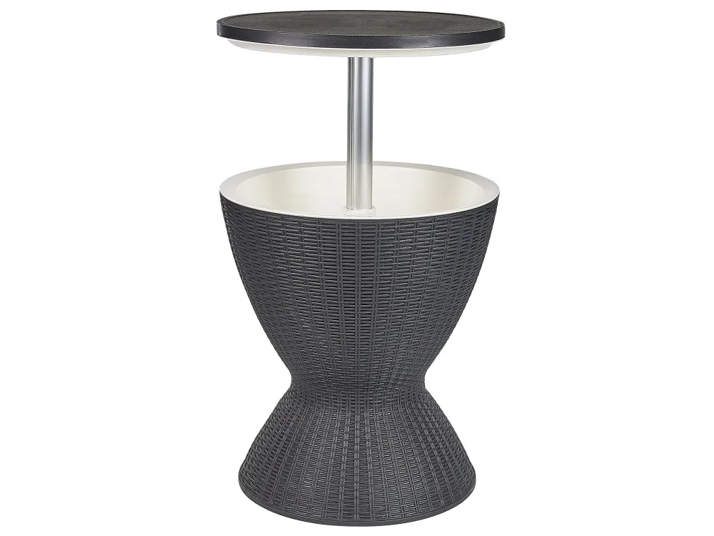 Round Garden Cool Bar ⌀ 48 cm Nero puro AISA