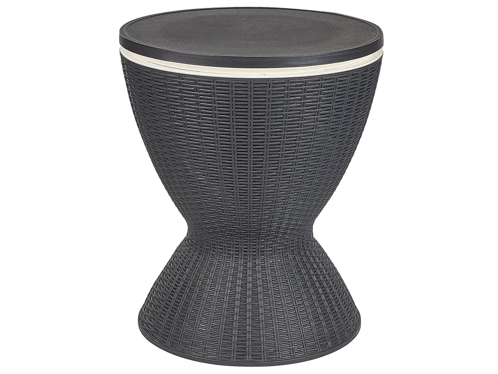 Round Garden Cool Bar ⌀ 48 cm Nero puro AISA