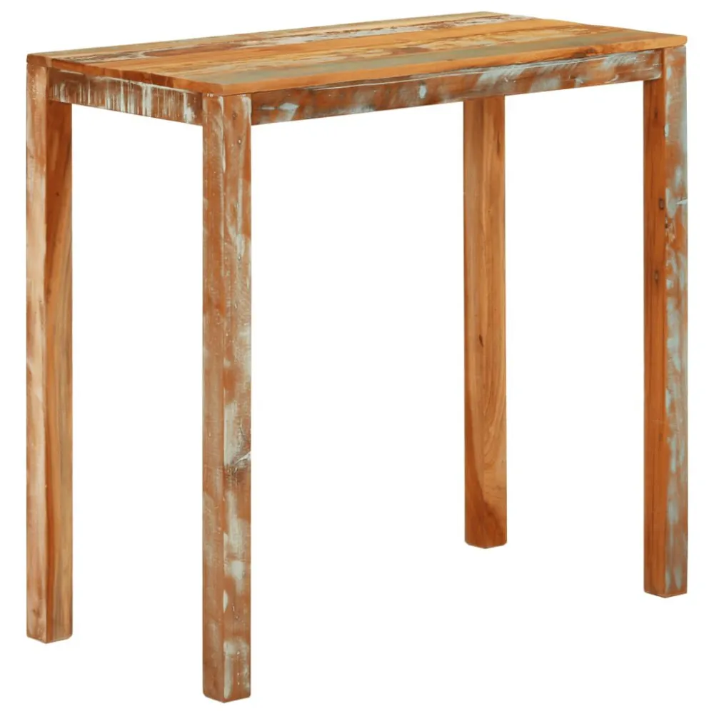 Tavolo Allungabile Tavolo da Bar 112x55x108 cm Legno Massello di Recupero