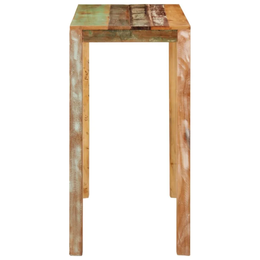 Tavolo Allungabile Tavolo da Bar 112x55x108 cm Legno Massello di Recupero