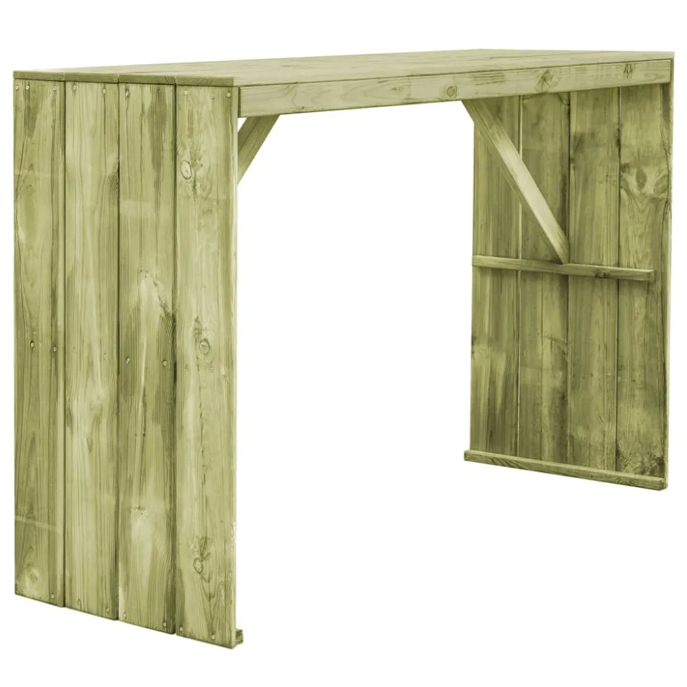 Tavolo da Bar 170x60x110 cm Legno di Pino Impregnato