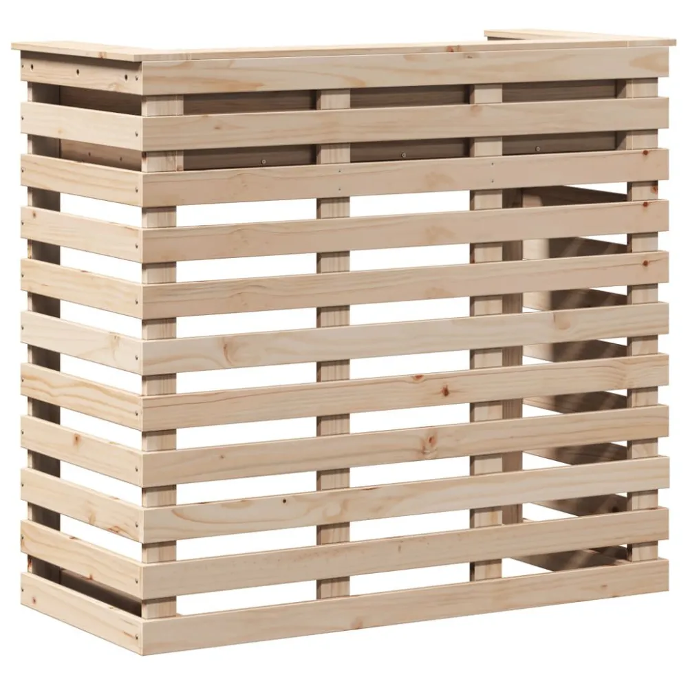 Tavolo da Bar da Esterno 113,5x50x103 cm Legno Massello di Pino Easy Clean