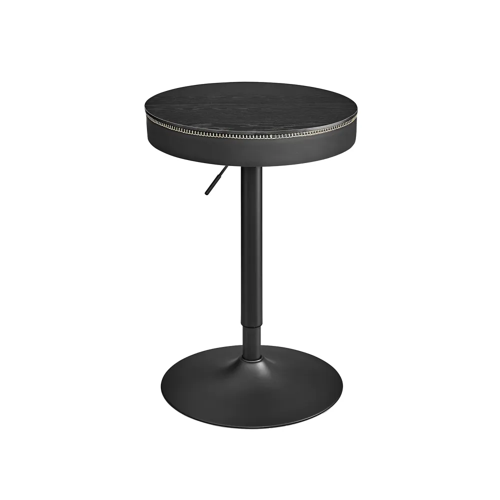 Tavolo con Base Cemento Tavolo da Bar Regolabile Altezza con Scomparto