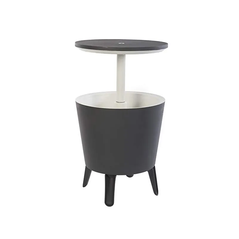 Tavolo Pieghevole Keter Tavolino Resina LEGGERO BAR Grigio