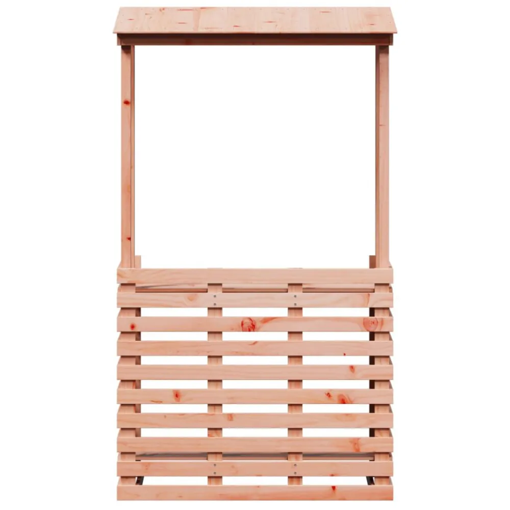 Tavolo Pieghevole Tavolo Bar da Esterno con Tetto 112,5x57x195,5cm Legno Massello