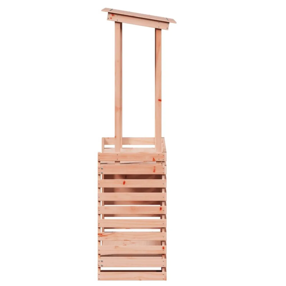Tavolo Pieghevole Tavolo Bar da Esterno con Tetto 112,5x57x195,5cm Legno Massello