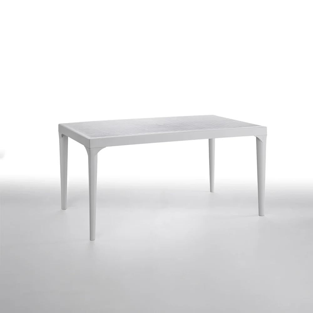 Premium Impermeabile Tavolo Oslo da esterno 150 x 90 cm colore bianco