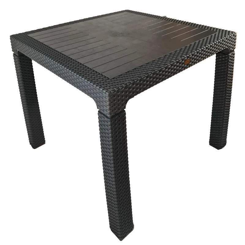 Premium Impermeabile Tavolo Quadrato Resina 90x90 - Arredo Giardino