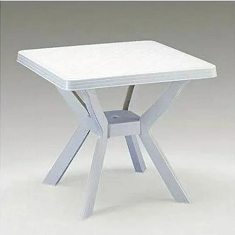Tavolo Bianco da Esterno resina 80x80 cm