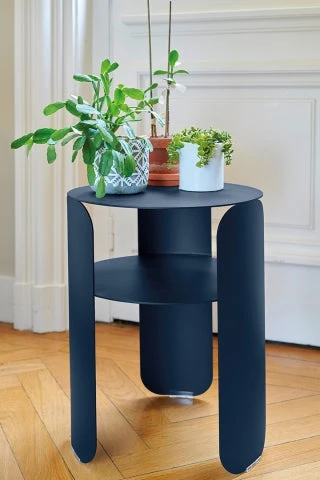 Tavolo Laterale Bebop Ø 35 cm con Sistema di Piegatura