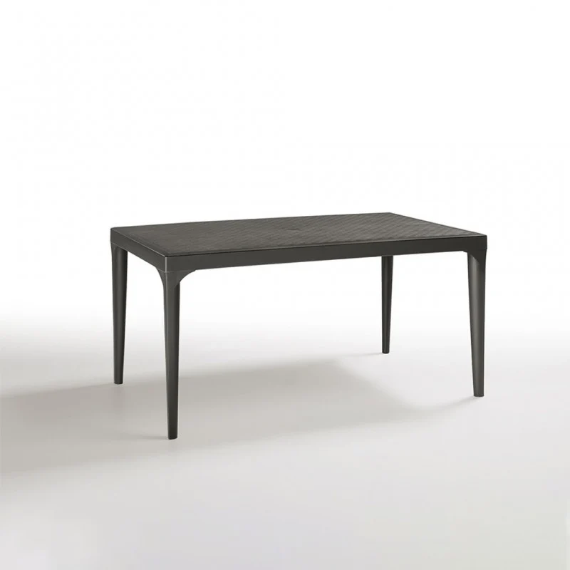 Tavolo Oslo da esterno 150 x 90 cm colore antracite per Pranzi all'Aperto