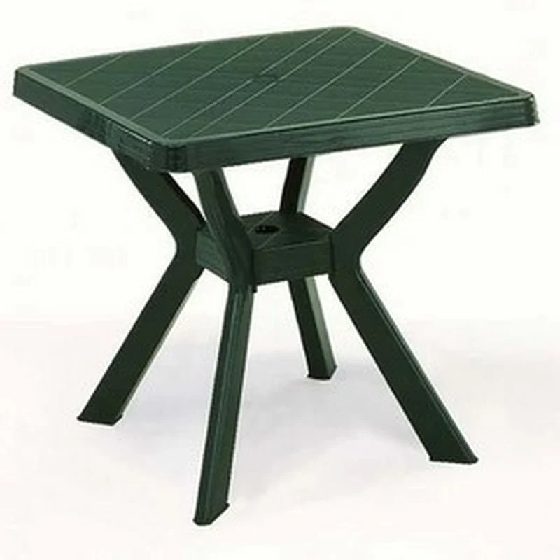 Tavolo Reno verde da esterno resina 70x70 cm