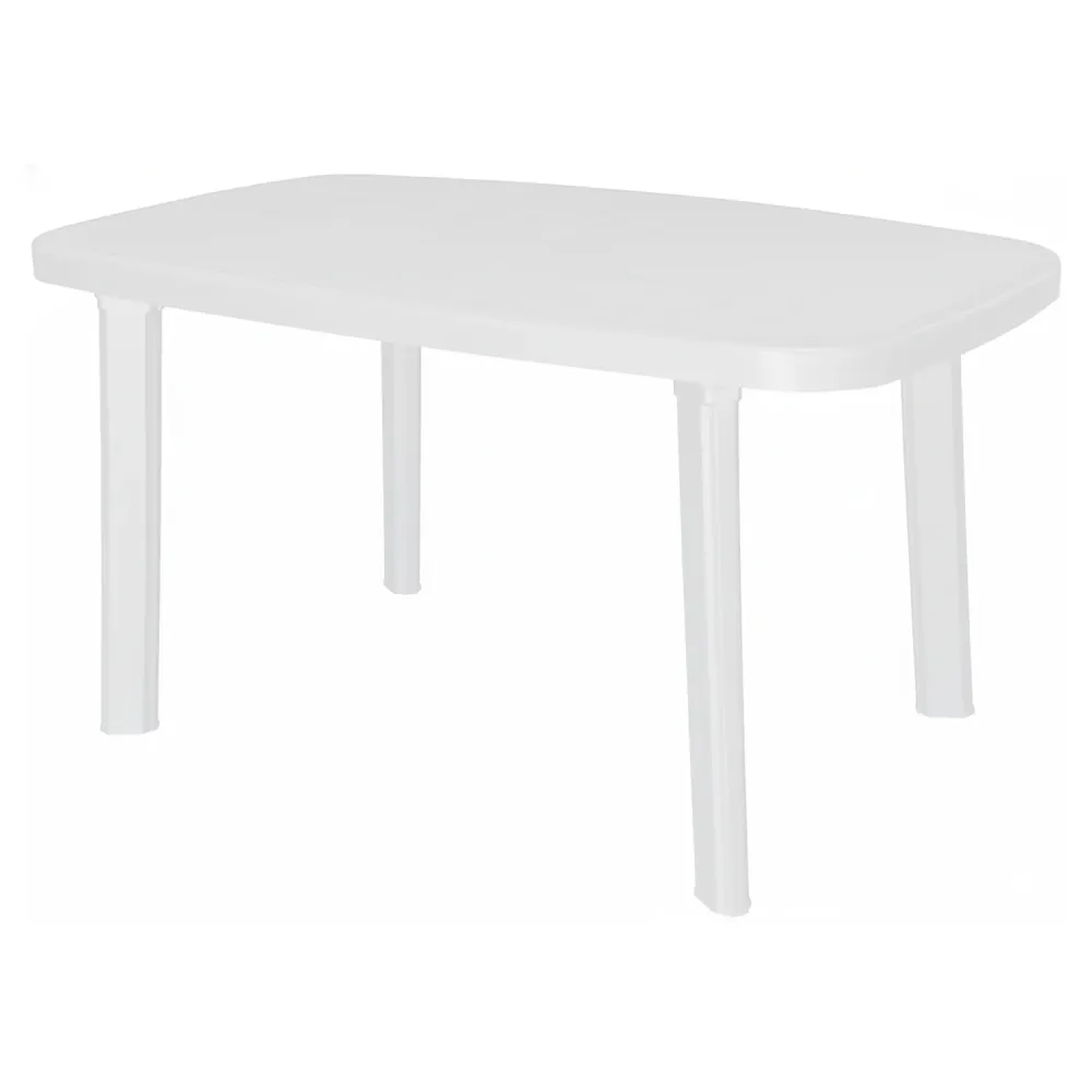 GRANDSOLEIL - Tavolo Ovale Saint Moritz Polipropilene Bianco 140x85 cm