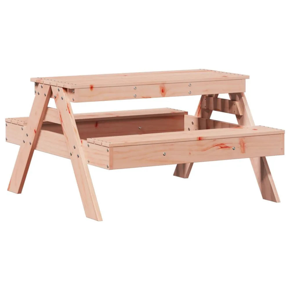 Robusto e Resistente Tavolo da Picnic per Bambini 88x97x52 cm Legno Massello Douglas