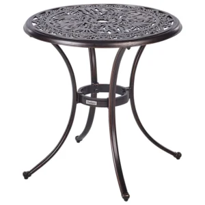 Tavolo da balcone metallo marrone ø 68 cm ANDALO Easy Clean