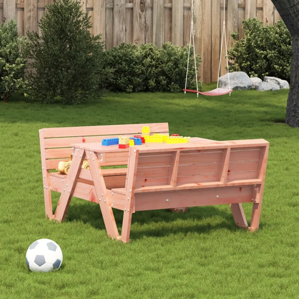 Tavolo da Giardino Tavolo da Picnic per Bambini 88x122x58cm Legno Massello Douglas